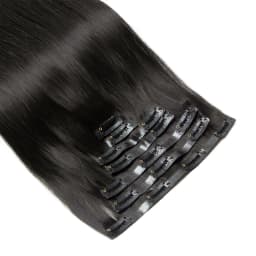 #4 Browm Injected PU Seamless Clip On Hair Invisible Clip Ins Human Hair Machine Remy 7Pcs 100-120g 24 inch Invisible Hair Clips