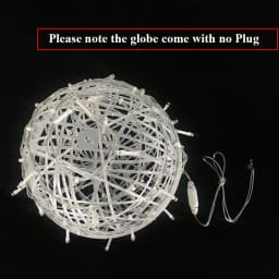 New Year LED Rattan Ball Christmas Tree String Lights Outdoor 20/30CM Garden Decoration Wedding Party Patio Hanging Fairy Lights