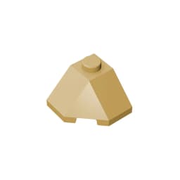 Gobricks GDS-802 ROOF TILE 2X2X1 45 DEGR.-BOT.45DEGR. compatible with lego 13548 children's DIY Educational Building Blocks Tech