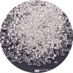 5g 1.5-4mm Transparent Cezch Silver Line Glass Beads 15/0 12/0 8/0 Spacer Seed Beads for Jewelry Making DIY Sewing Accessories