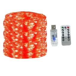 5M/10M/20M/30M USB 8Modes Remote Copper Wire LED Waterproof String Fairy Light for Xmas Party New Year Christmas Decoration