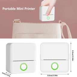 Wireless Mini Thermal Printer Wireless Mini Thermal Printer, Portable Label Maker, 200dpi High Resolution, USB Rechargeable