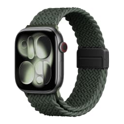 New Braided Strap For Apple Watch Bands 44 40 45 49 42 41 38mm Magnetic Snap Nylon Bracelet iWatch Series 11 9 5 6 8 7 SE Ultra3