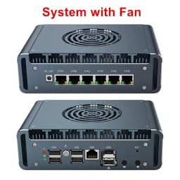 Topton 6x2.5G LAN Metal Firewall Mini PC Intel I3 N300 3 100U N100 I226-V DDR5 2xNVMe 2.5''SATA ESXi Proxmox NAS PC Home Server