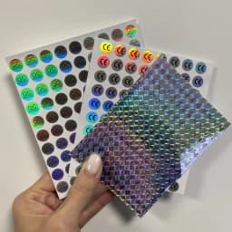 Silver High Security Seals Tamper Evident Sticker Warranty Void QC Passed Labels Hologram Stickers with Unique Serial Numbering