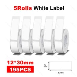 Niimbot D11 D110 D101 Label Paper White Sticker 12*50mm 15*30mm 12*40mm Thermal Waterproof Printing for Official Label Maker