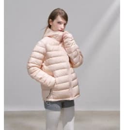 Lightweight Puffer Jacket Women Slim Fit Quilted Thin Winter Coat Hooded Casual Warm Inner Down Outerwear Cotton Parkas куртка