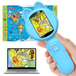 Outdoor Exploration Microscope for Kids Portable Digital Microscope with 2" IPS Screen, Summer Camping Travel STEM Toy Age 5-12