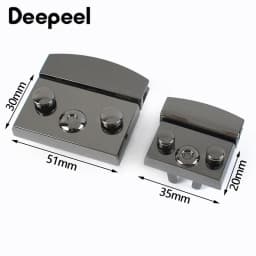 2/3/4/5Pcs Deepeel 50mm/35mm Handbag Lock Replaceable Snaps Clasp Locks Bag Purse Closure Buckles DIY Leather Crafts Accessories
