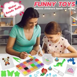 Magical Water Sticky Beads Toy Set DIY Handmade Children Water Spray Magic Crystal Beads Puzzle Craft Kits Kids Educational Toys
