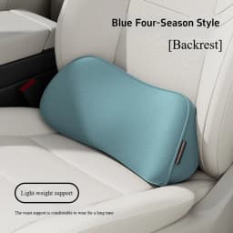 Car Seat Pillow Memory Foam Lumbar Support Breathable Back Protector Suitable for Office Chairs and Car Interior Accessories