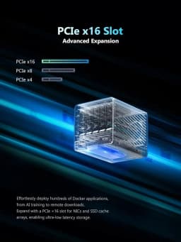 MINISFORUM N5 Pro AI NAS Mini Server AMD Ryzen AI 9 HX PRO 370 Ryzen 7 255 DDR5 5-Bay NAS Home Server OCuLink PCIe Expansion