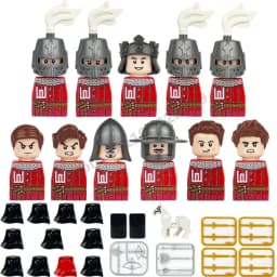 Crusader Knights Roman Warriors Middle Ages Medieval Europe Military Building Blocks Figures Castle Kingdom King Legion Set