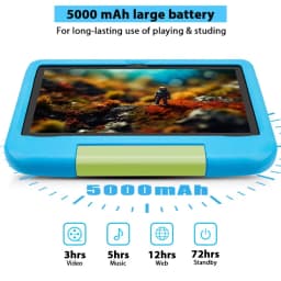 Kids Tablet, 10.1-inch Children 2026 Android 16 Tablets with Eye Protection Screen, 8GB(3+5GB) RAM 32GB Storage, 5000mAh Battery