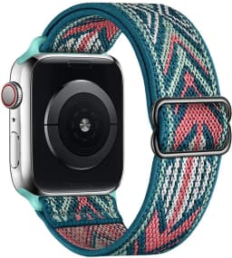 Nylon Strap for Apple Watch Band Ultra2-1 49mm 41mm 45 mm 38/42 Bohemian Elastic Bracelet iWatch Series 9 8 7 6 5 4 3 Se 40/44mm