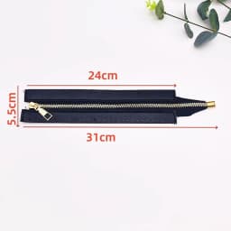 24cm DIY Handmade Bag Zipper Accessories 6-Color DIY Handmade Bag Zipper 24cm Pu Metal Zipper Woven Bag Accessories