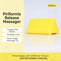 Piriformis Massage Roller with 3 Different Heads for Targeted Trigger Point Pressure Relieve Pain and Tightness in The Low Back