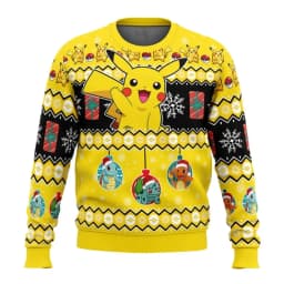 Pikachu Pok é mon Christmas Sweater Couple 2026 New Fashion Men's Hoodie Cartoon Anime Women's Hoodie Sportswear