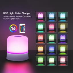 GGbingo Premium Rechargeable LED Night Light Remote Control Touch Switch RGB Dimmable Portable Reading Lamp Bedroom