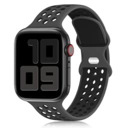 Sport Strap for Apple Watch Band 44mm 40mm 42-38-41mm 45 mm Air-hole Silicone Bracelet iWatch Series 9/8/7 6 SE 5 Ultra 2 49mm