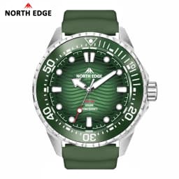 NORTH EDGE 2025 New TRITON Solar Powered Dive Watch Men Luxury Quartz Watches For Men 316L Stainless Steel Case Waterproof 300M