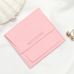 100pcs Custom Logo Print Microfiber Jewelry Ring Organizer Packing Pouch 8x8cm Small Gift Bags Wedding Favor Candy Bag Wholesale