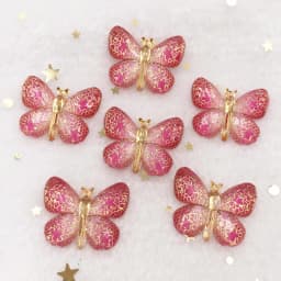 Resin Shiny Colorful Crystal Butterflies Flatback Rhinestone 1 Hole Appliques Ornaments 10pcs Home Figurines decor Crafts