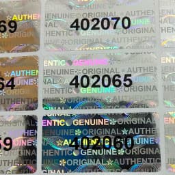 Hologram Security Seal Tamper Evident Removal Proof Packing Label Serial Number VOID Left Open Evidence Anti-fake Laser Sticker