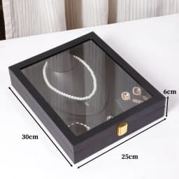 Leather Jewelry Box Luxury Necklace Earrings Storage Boxes Women Organizer Jewelry Display Stand Ring Accessory Packaging Case