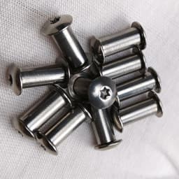 4 Sets Diy Knife Handle Material Making Screws M3.5 Folding Knife Screw T8 Plum Rivet Shank Slotted Nail 5mm Hole Lock Screw