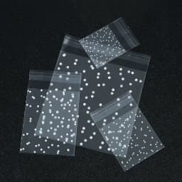 100pcs Plastic Transparent Cellophane Bags Polka Dot Candy Cookie Gift Bag Self Adhesive Candy Bags for Wedding Birthday Party