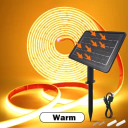 DC24V Solar Powered COB Neon LED Strip IP68 Waterproof 320Leds/M Flexible Adhesive Ribbon Rope Light Home Garden Linear Lighting