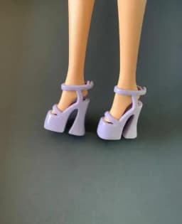 New styles Doll shoes high heel boots flat shoes toy blue yellow red purple for your BB 1/6 dolls A199a