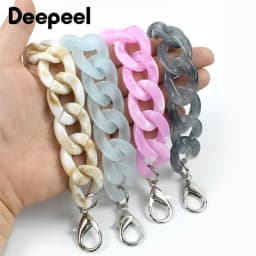 1/2Pcs Deepeel 60cm Acrylic Bag Strap Purse Resin Chain Detachable Lobster Clasps for Handbag Handle DIY  Making Accessories