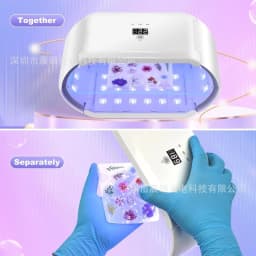 Practical UV Resin Light 96W Duals Sided Quick Cures Lamp with Timer Professional Light Jewelry Making Supplies