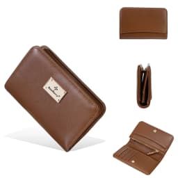 High-Quality New Women's Short Wallet High Capacity Card Clips Simple Zipper Coin Pocket Photo Holder Wallet for Girls
