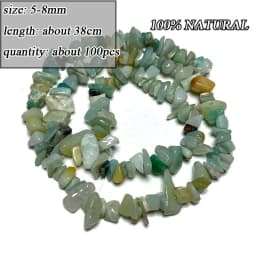 Wholesale Natural Amazonite Various Shape Stone Beads Round Faceted Rondelle Square Irregular for Jewelry Making Diy Bracelet