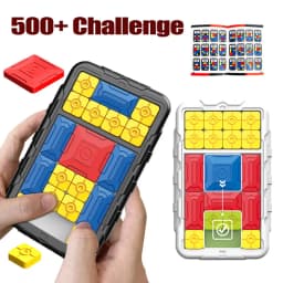 Kid Boys Huarong Road Smart Sensor Brain Game Teaser Sliding Puzzles Logical Thinking Interactive Toy Board Game Gift