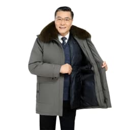 Windbreaker Men's Down Coats And Parkas Winter Jacket Man White Goose Down Jacket Puffer Jackets Padding Detachable Inner HXY196