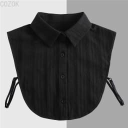 Female Lace Detachable Collar Vintage Solid Fake Collar Lapel Blouse Top Adjustable Women Clothes Ladies False Collar