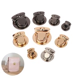 1PCS Mini Oval Twist Lock Metal Closure Buckle Turn Locks For Purse Wallet Women's Handbag Shoulder Bag Accessories
