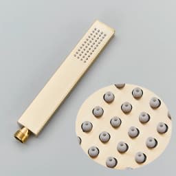 Brushed Gold Handshower Head ABS Plastic Handheld Shower Head 150cm Stainless Steel Shower Hose Wall Mounted Faucet Accessory