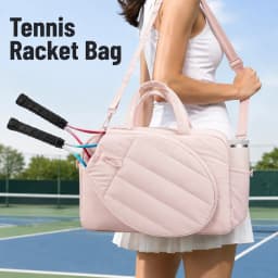Tennis Bag Large Capacity Racket Tote With Separate Shoe Storage Bottle Pocket For Pickleball Gym Sports Weekend Travel Women