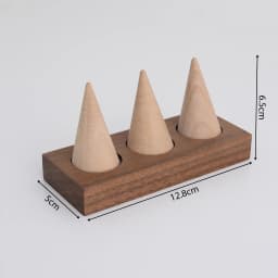 Walnut Wood Jewelry Display Stand Vintage Ring Earring Display Tray Velvet Lining for Jewelry Photography Shop Counter Display