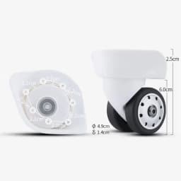 2Pcs/Pack Luggage Wheel for Delsey Wheels Replacement Suitcase Repair Accessories Omni-directional Wheel Mute
