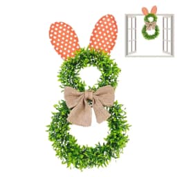 Easter Door Wreath Decorative Spring Season Door Wreath Easter Party Supplies For Front Door Backyard Entryway Wall Window Decor