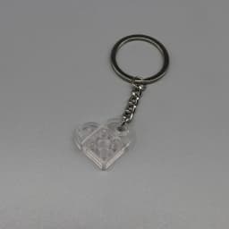 3176 DIY Heart Key Ring Necklace Toys for Children Coupling Plate 2x3 with Rounded End and Pin Hole MOC Building Block Brick