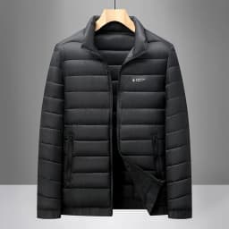 Men's winter jacket Simple stand collar Cotton coat New thick warm parkas