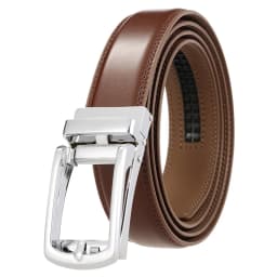 2022 Men's Genuine Leather Belt Hard Alloy Automatic Buckle Natural Cowhide 31mm Business Belt For Male Suit Non-porous Girdle