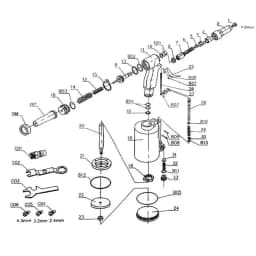 Pneumatic Tool Three-jaw Air Riveter Heavy Duty Pneumatic Riveting Gun - 2.4/3.2/4.0/4.8 Capacity, Industrial Nail Riveting Tool